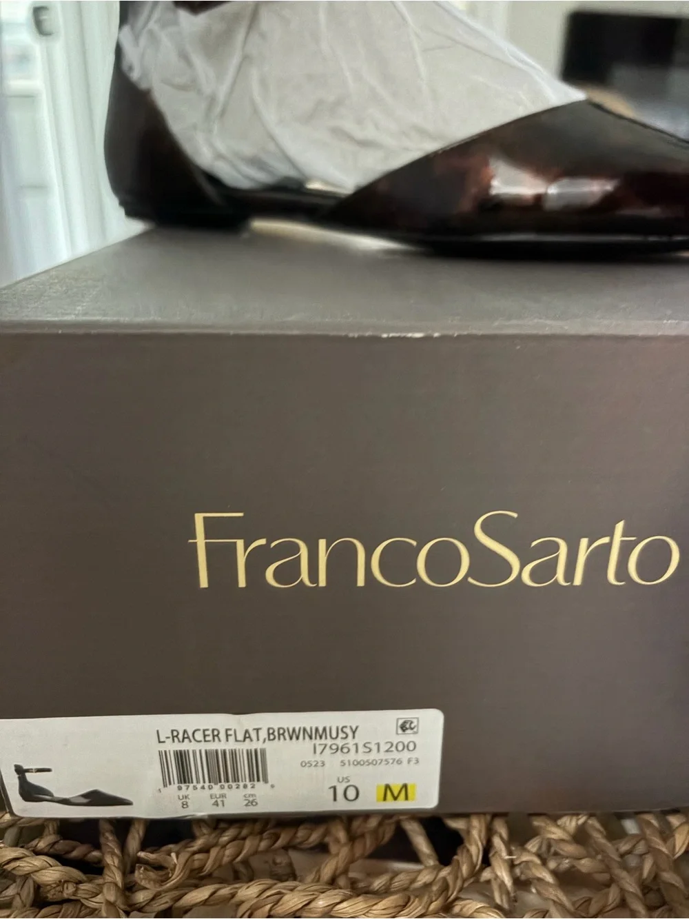 Franco Sarto flats with Ankle Strap